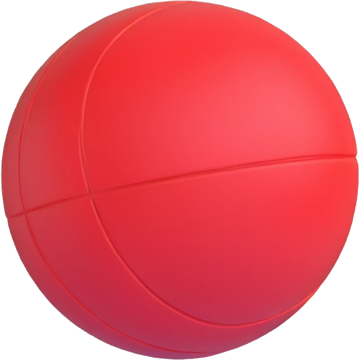 red kickball emoji