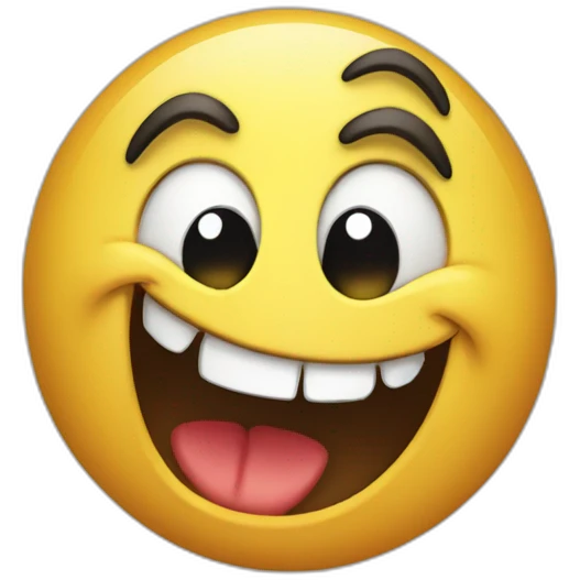 Evil giggle emoji
