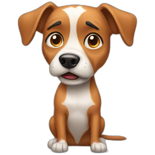 confused dog emoji