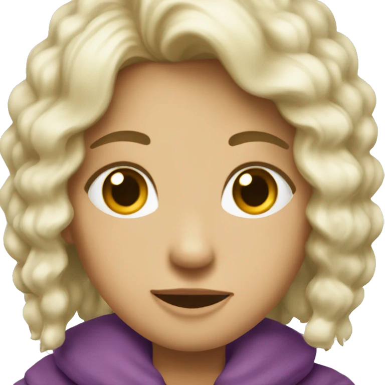 Рыжая девочка воздушная emoji