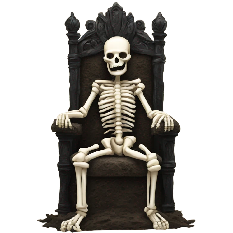 Me on a throne made of bones emoji