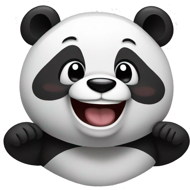 Panda laughing  emoji