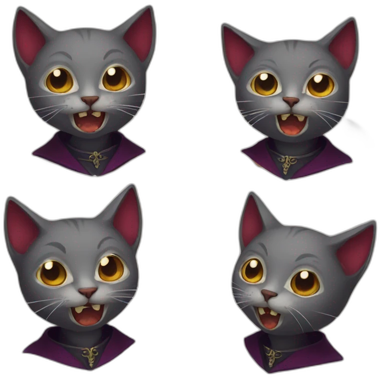 Vampire cat emoji