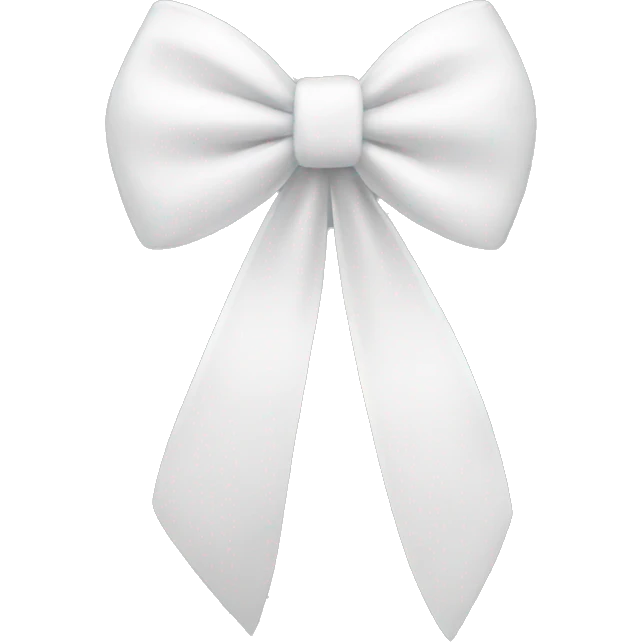 white bow emoji