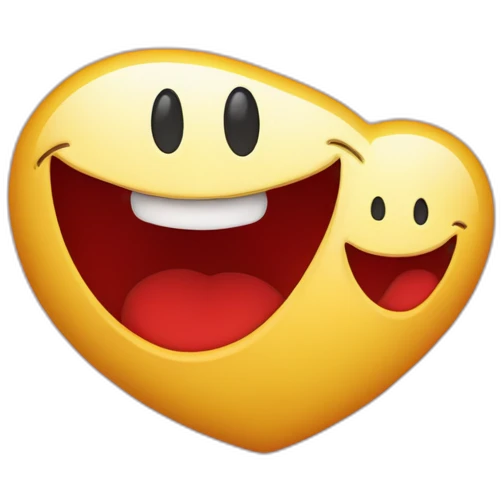 Cœur rouge avec des emoji bisous emoji