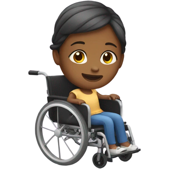Girl in a wheelchair  emoji
