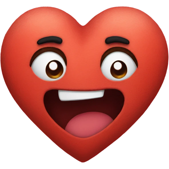 Big heart plushie  emoji