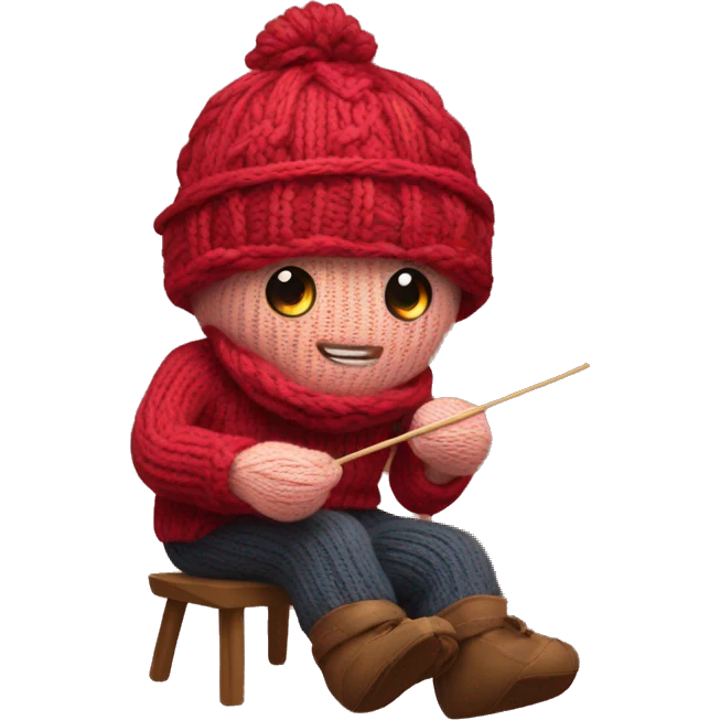 Knitting emoji