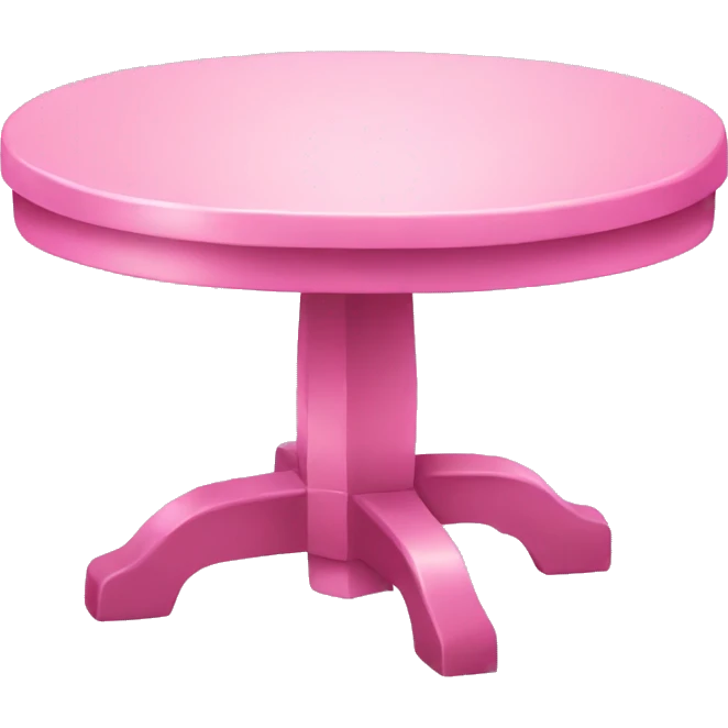 Pink table  emoji