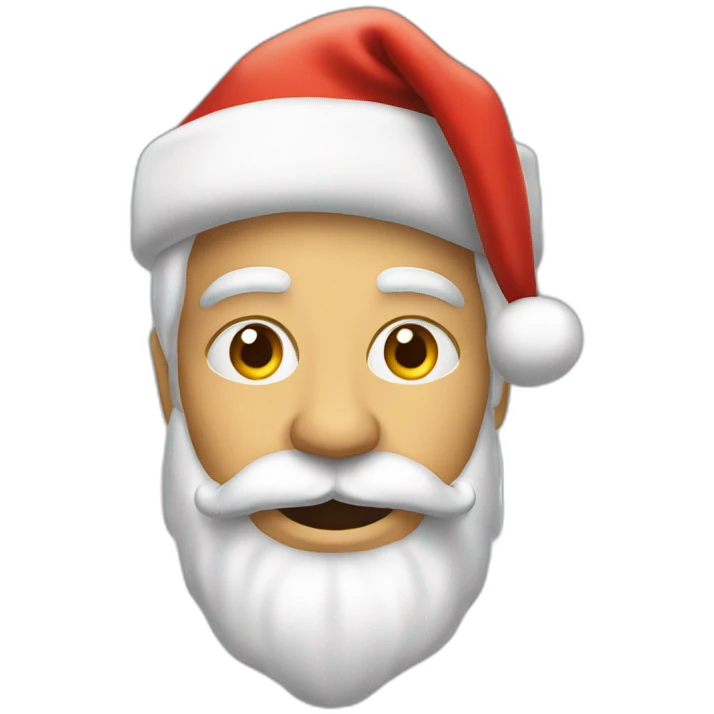 père noël amenant des cadeaux emoji