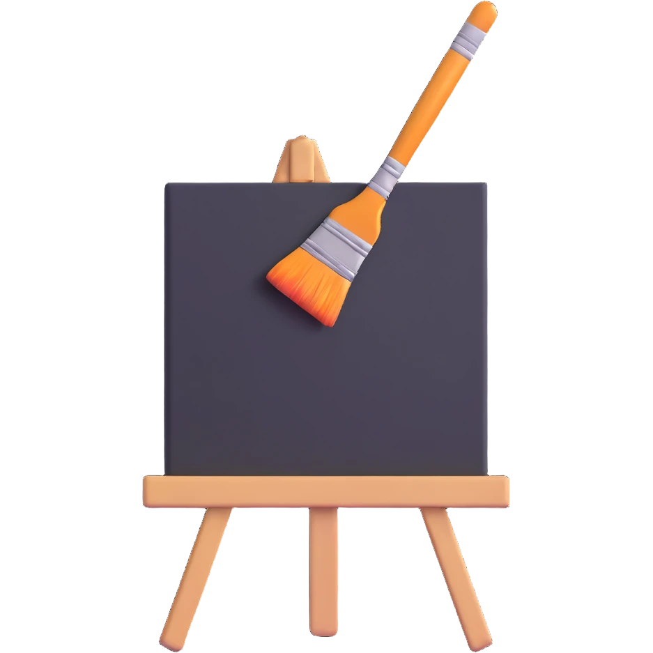 colorful painting canvas emoji