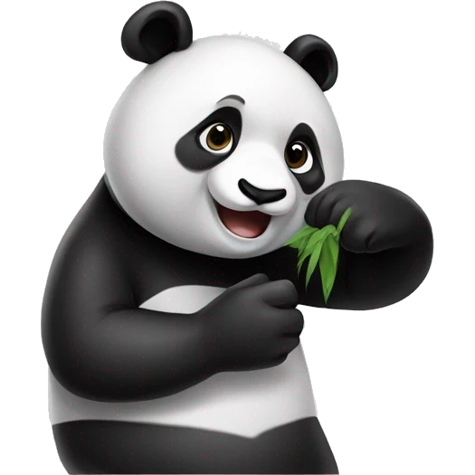 panda kissing his hand emoji
