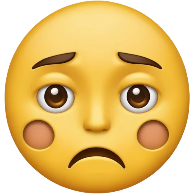 Yellow emoji face disgusted and appalled emoji