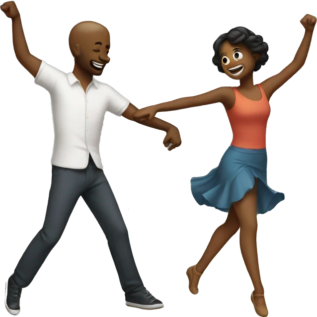 two people dancing together emoji