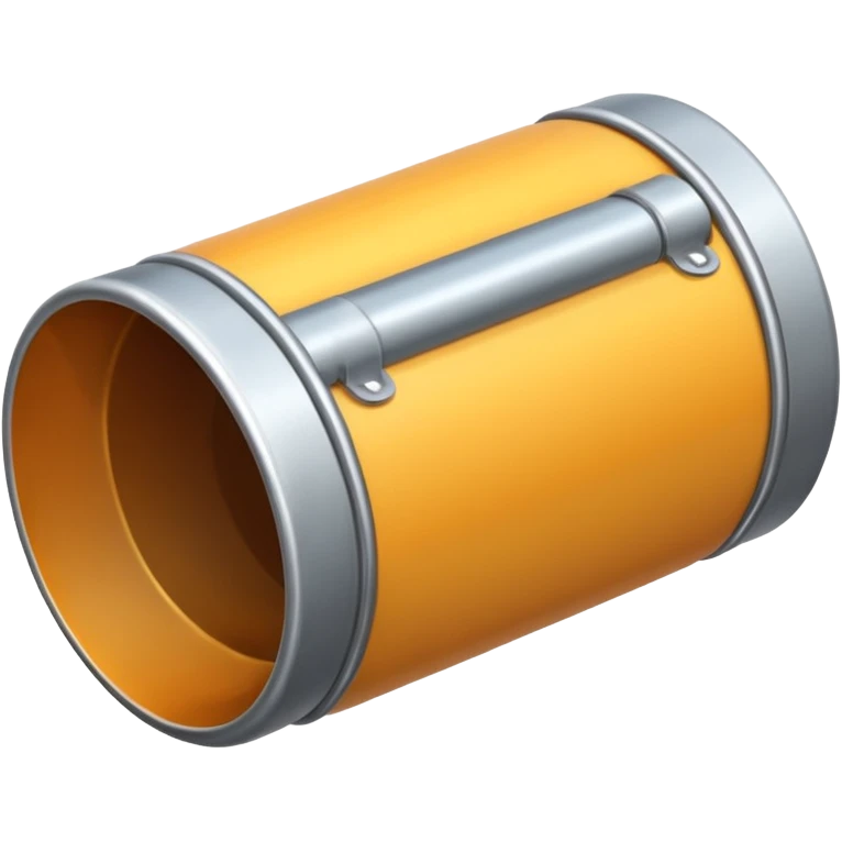 A metal tube pipe emoji