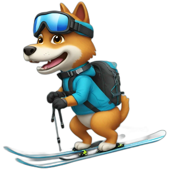 ski rex emoji