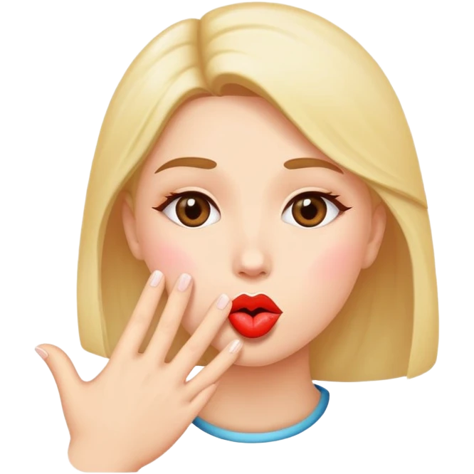 throwing a kiss emoji