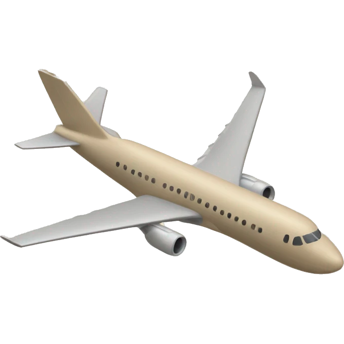 Beige asthetic plane  emoji