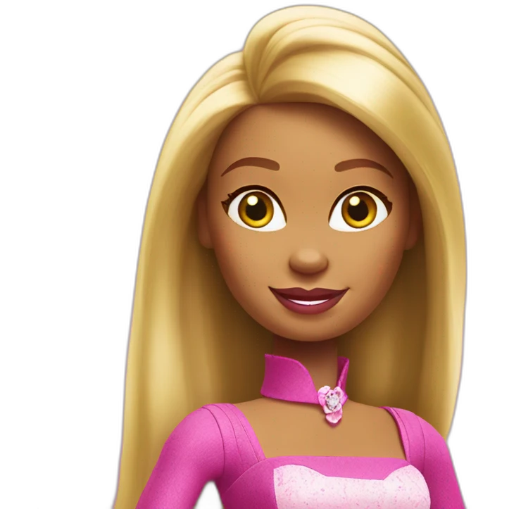 Shrek as Barbie emoji