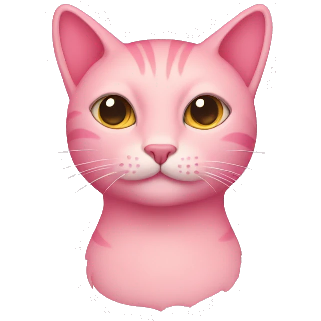 Pink cat emoji