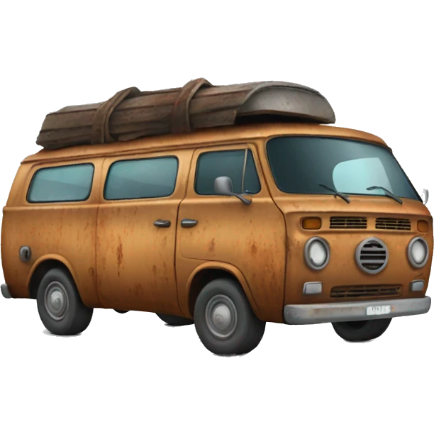 Stinky rusted down van  emoji