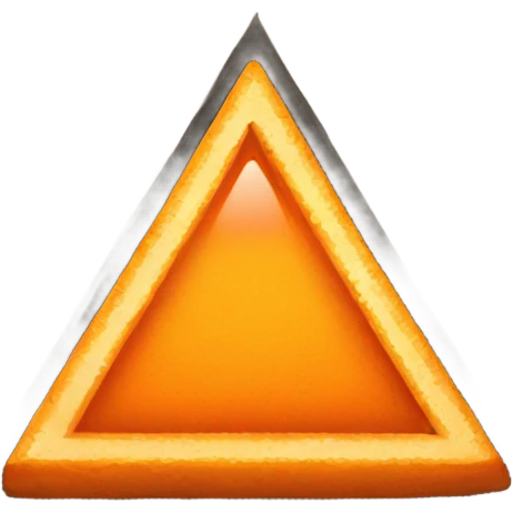 orange tesla triangle emoji