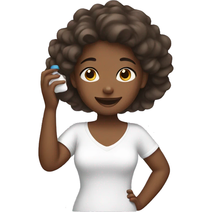 girl doing skincare  emoji