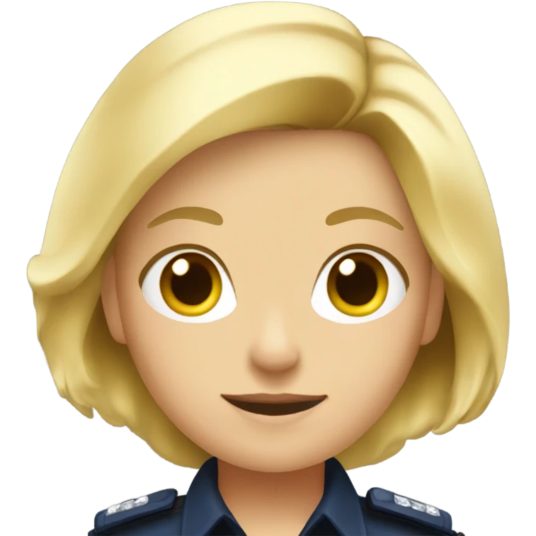 blonde police officer girl emoji