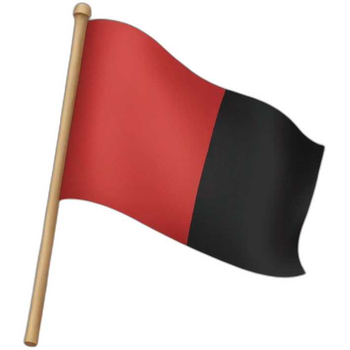 red and black flag emoji