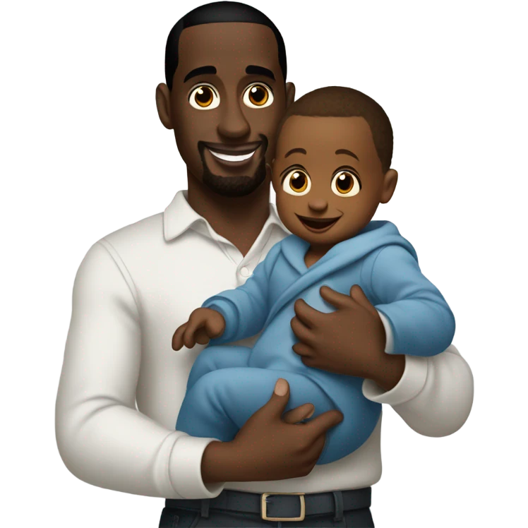 p-diddy holdin a baby emoji