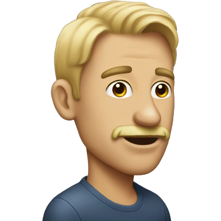 guy with big nose from the side emoji