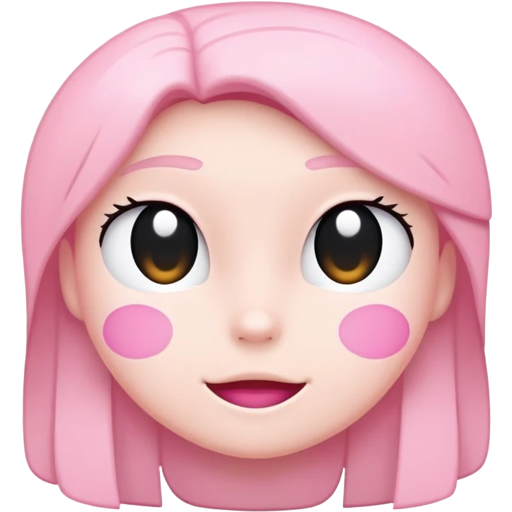 Light pink yahoo emoji