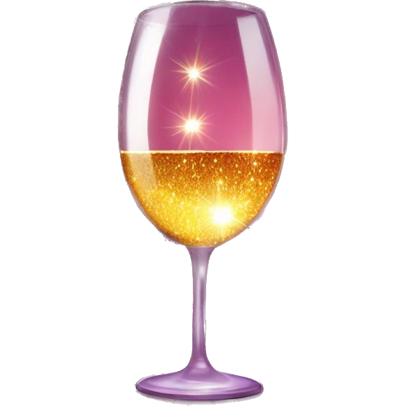 Dar wine heart with shining sparkles emoji
