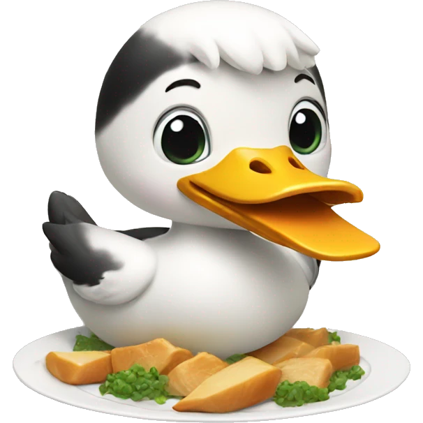 Chinese eating duck emoji