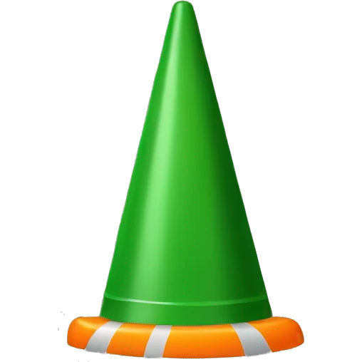 Christmas tree construction cone emoji