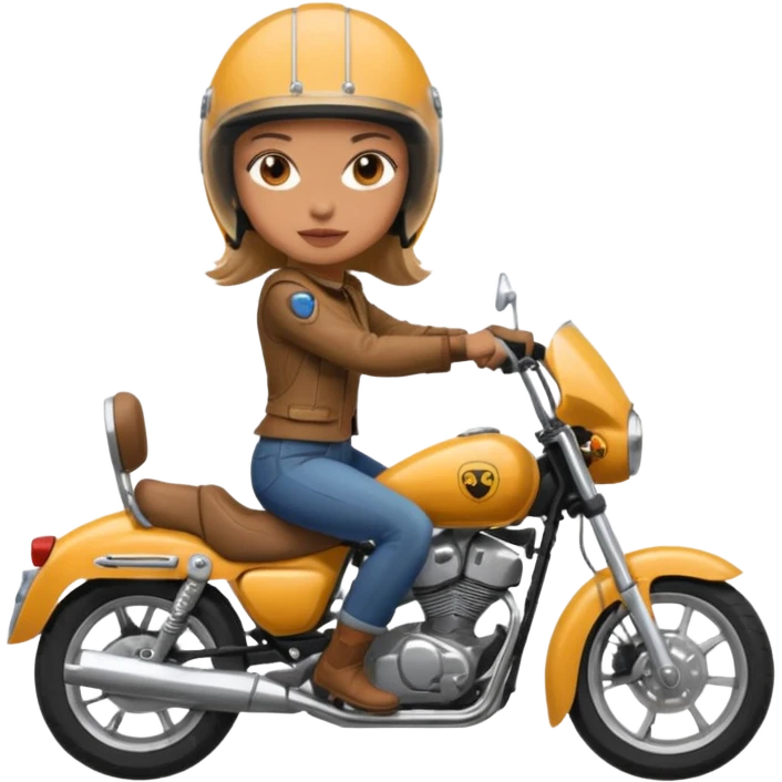 دختر موتور سوار emoji