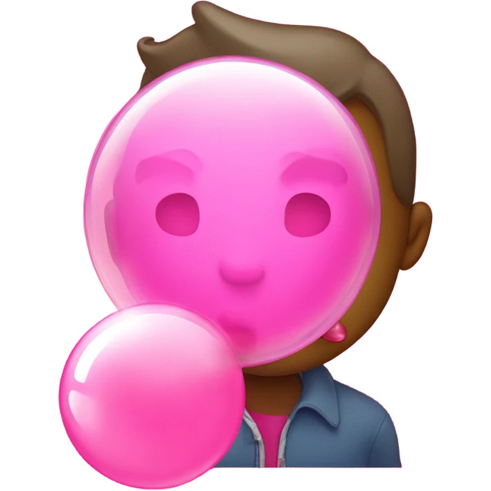 Blowing Bubble gum emoji