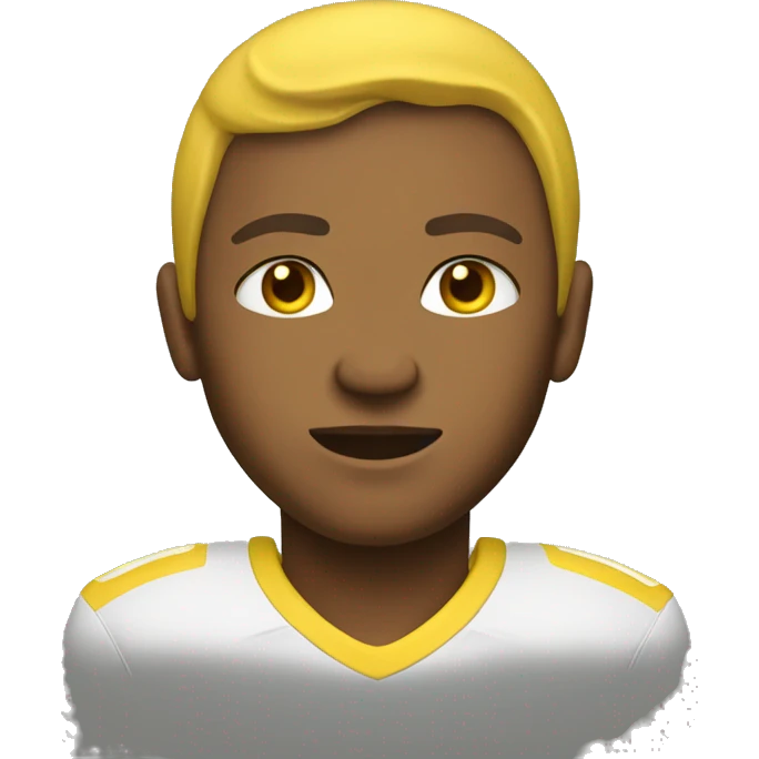 Fooball player yellow skin emoji