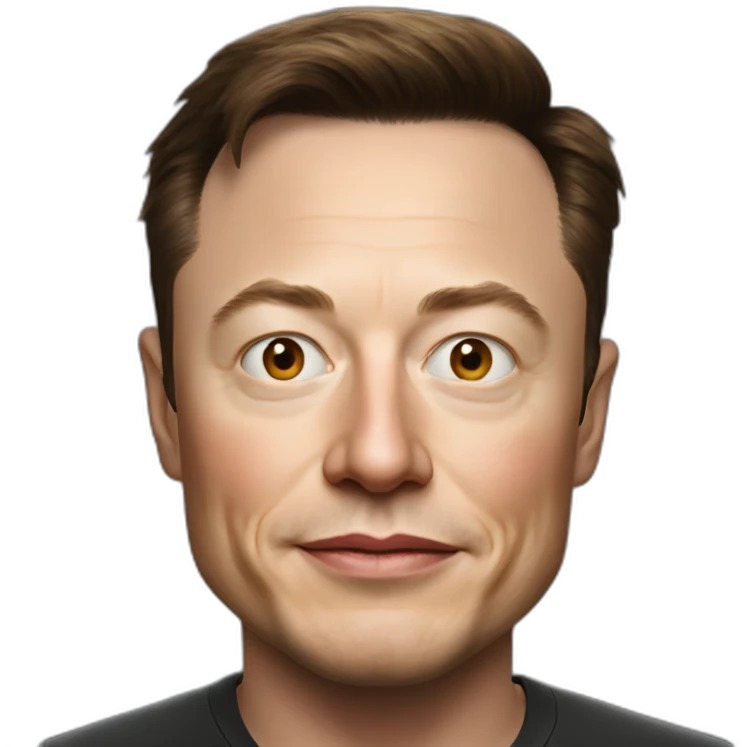 photorealistic elon musk emoji