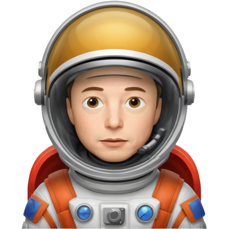 Elon Musk in the space Neutral emoji