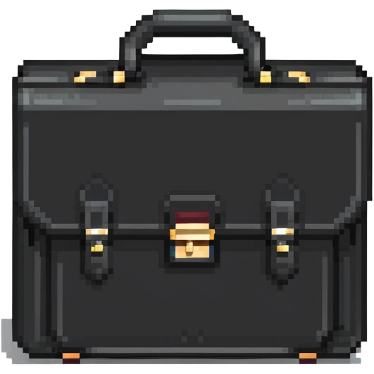 business briefcase with corporate documents emoji