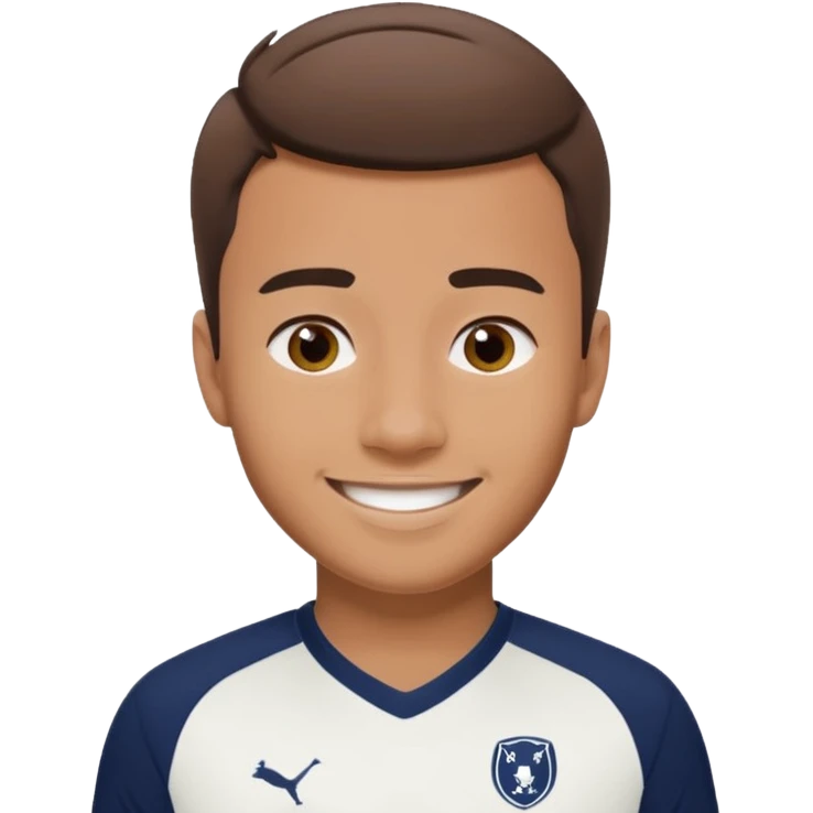 man in tottenham hotspurs kit emoji