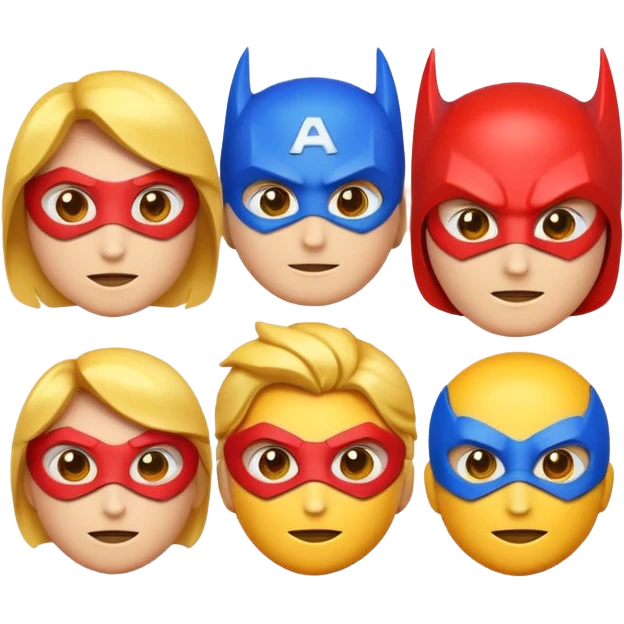 Generate super hero abstract emoji emoji