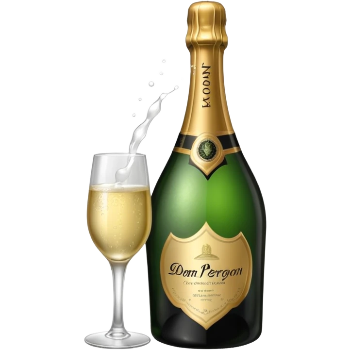A dom perignon champange just bottle emoji