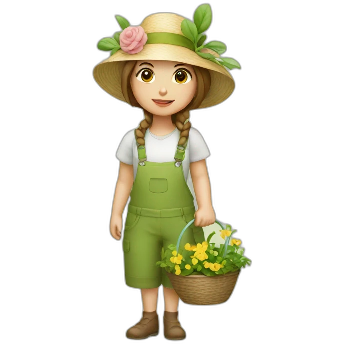 garden girl emoji