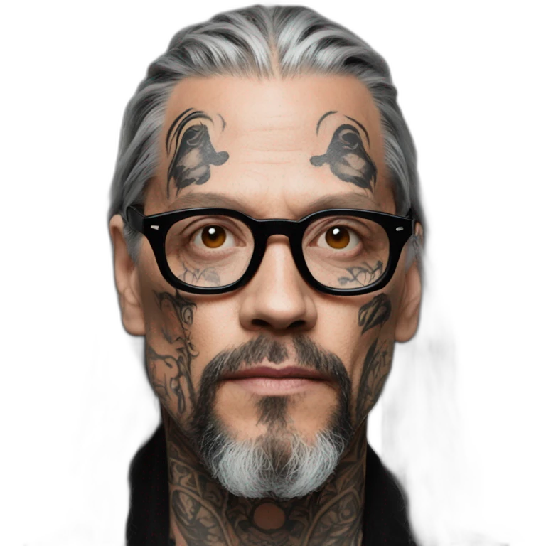 Sven Marquardt with face tattoos emoji