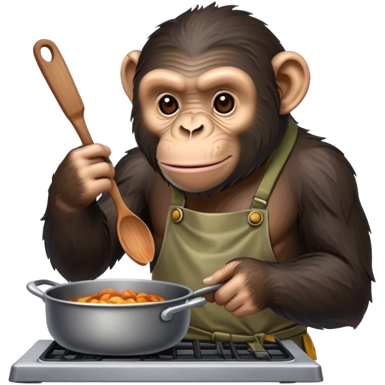 uno scimpanze che cucina su warzone emoji