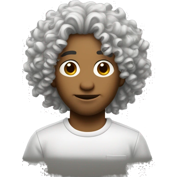 cp company shirt with curly hair emoji