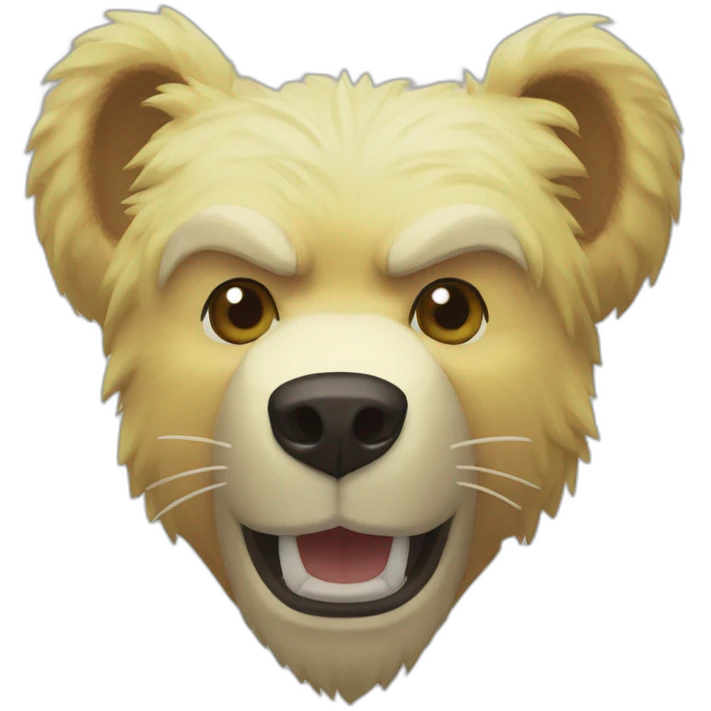 Bear- super sayan- dragonball emoji