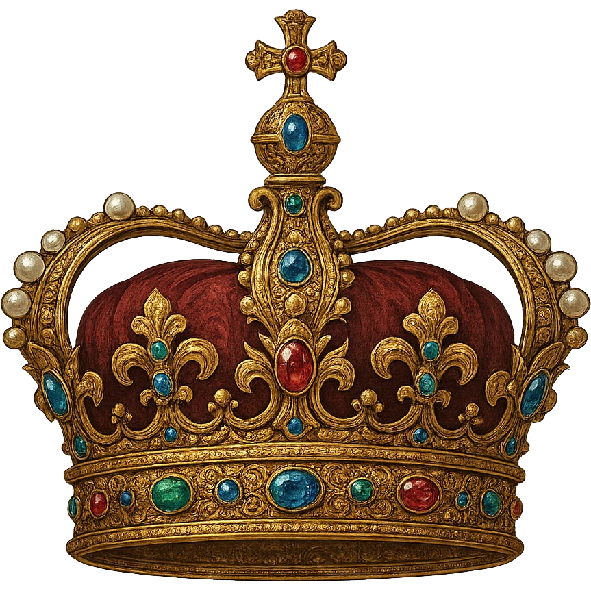 detailed crown emoji